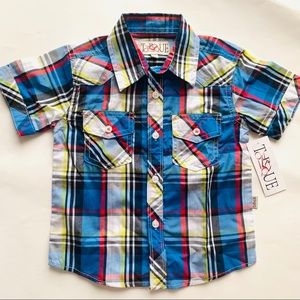 Boys Plaid Shirt NWT